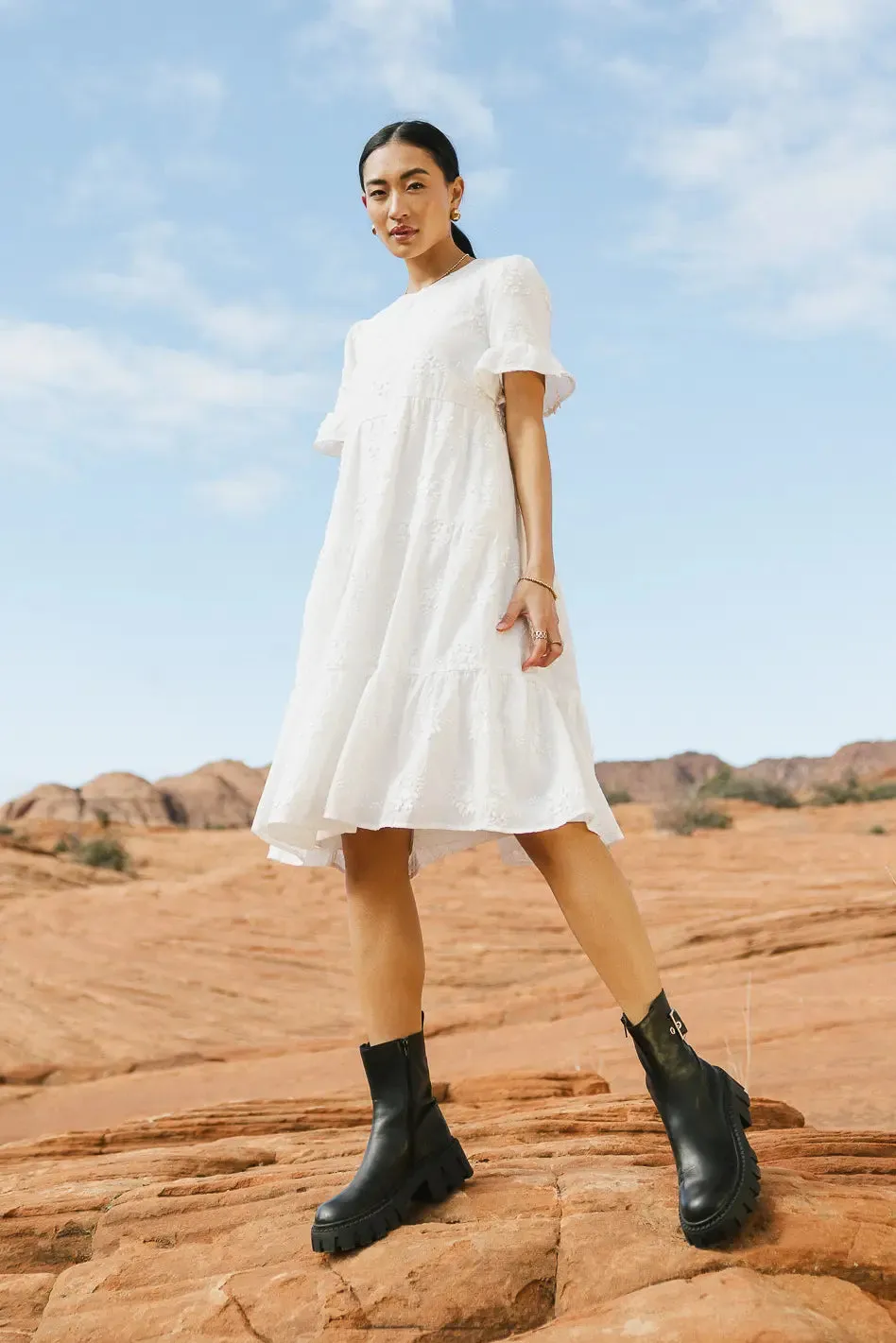 Allison Embroidered Dress - FINAL SALE