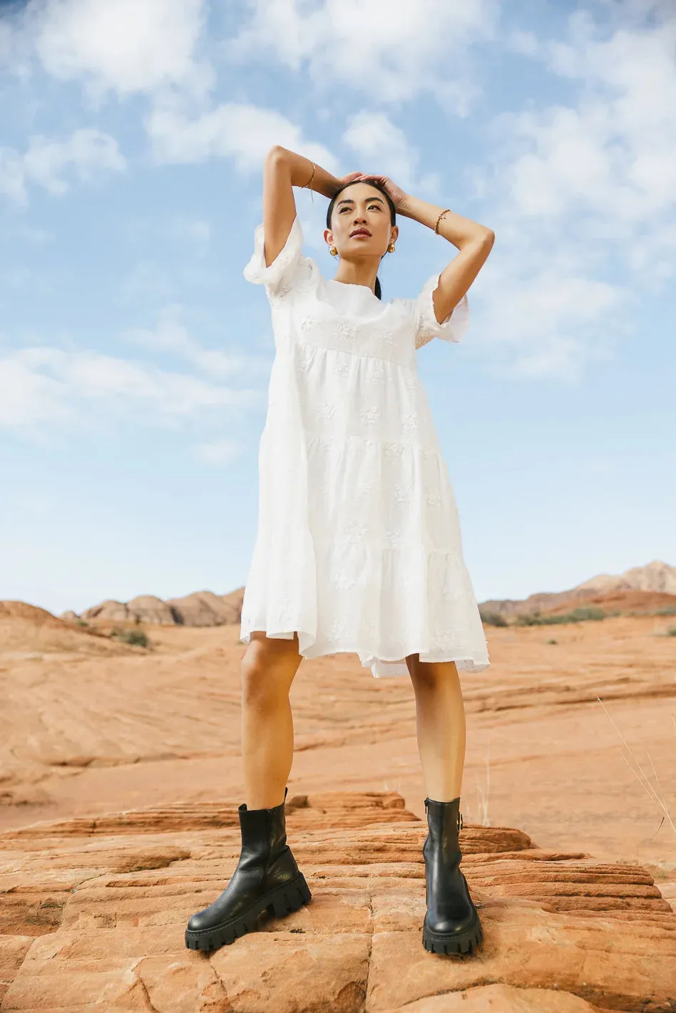 Allison Embroidered Dress - FINAL SALE