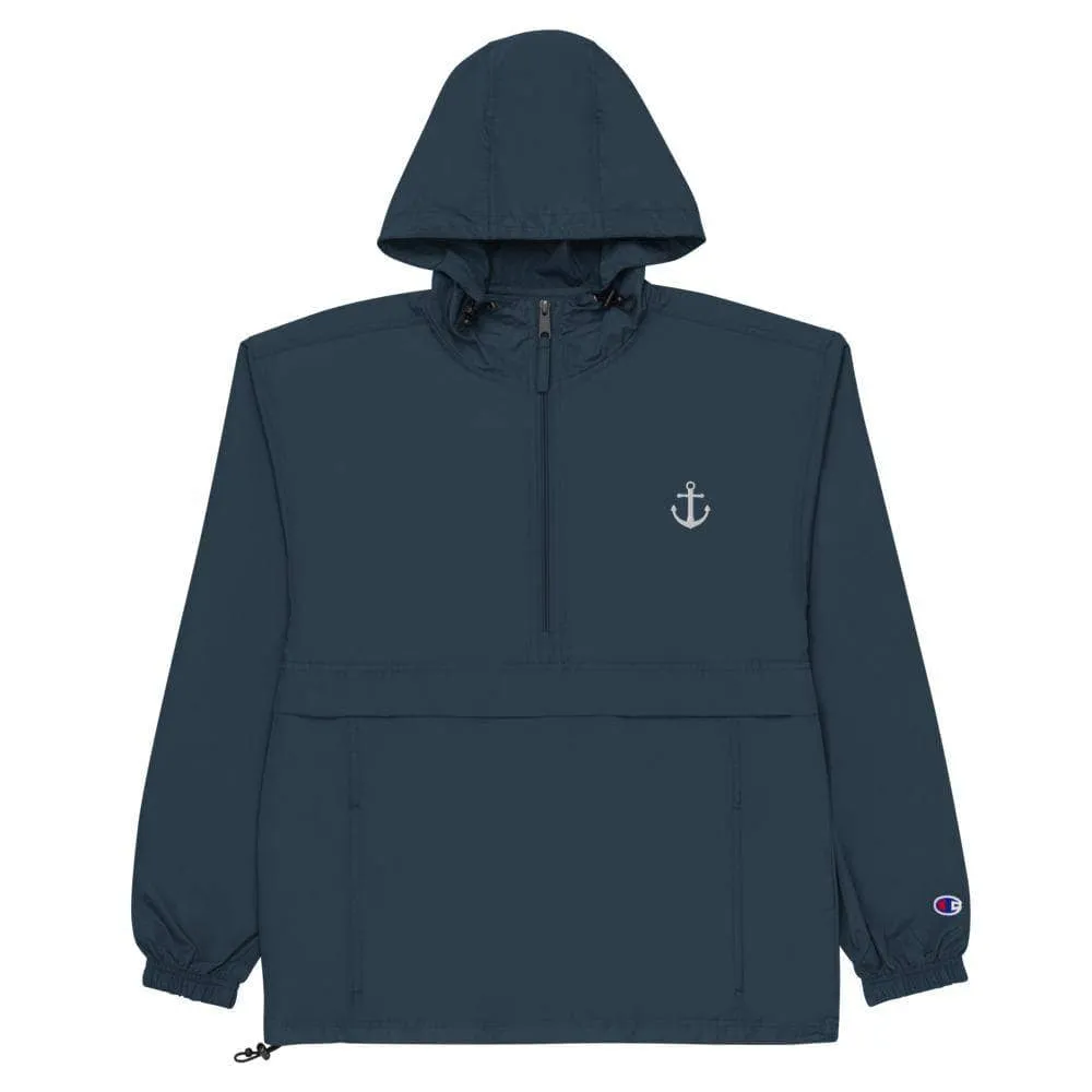 Anchor Embroidered Champion Packable Jacket