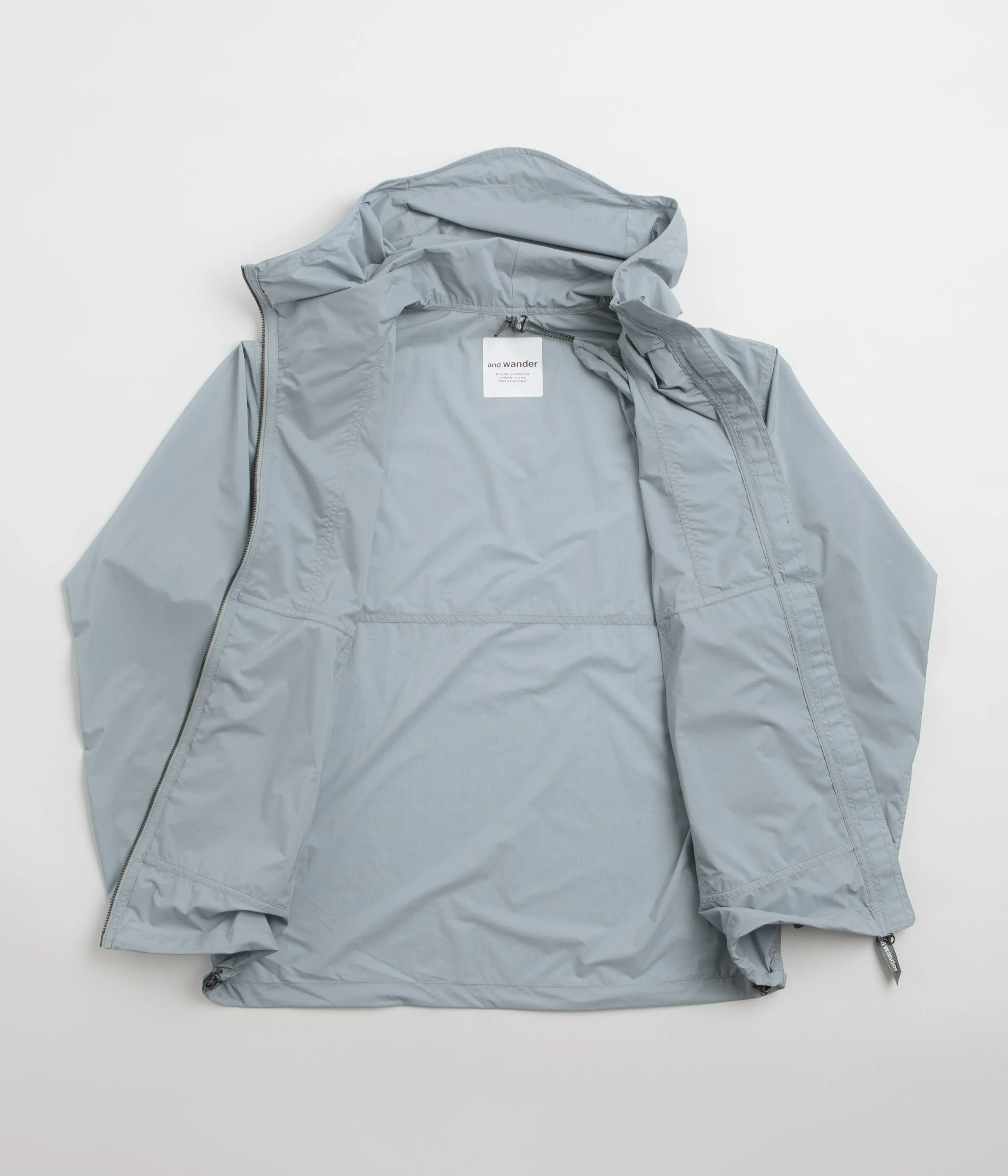 and wander Pertex Wind Jacket - Light Blue