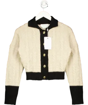 Asta Resort Cream Bella Cardigan - Creme / Black UK XS