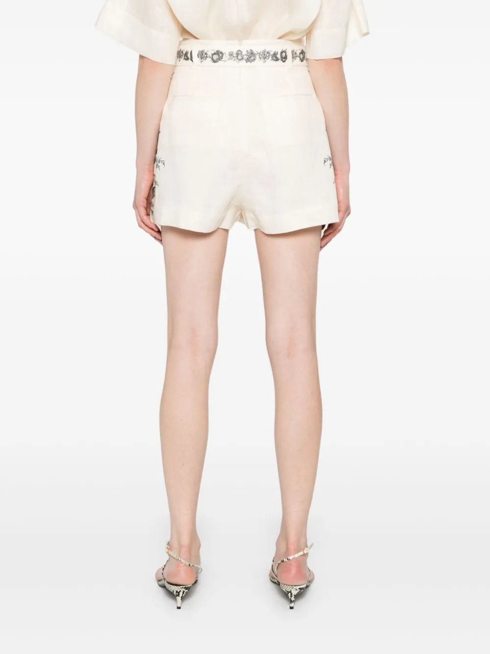 belted shorts