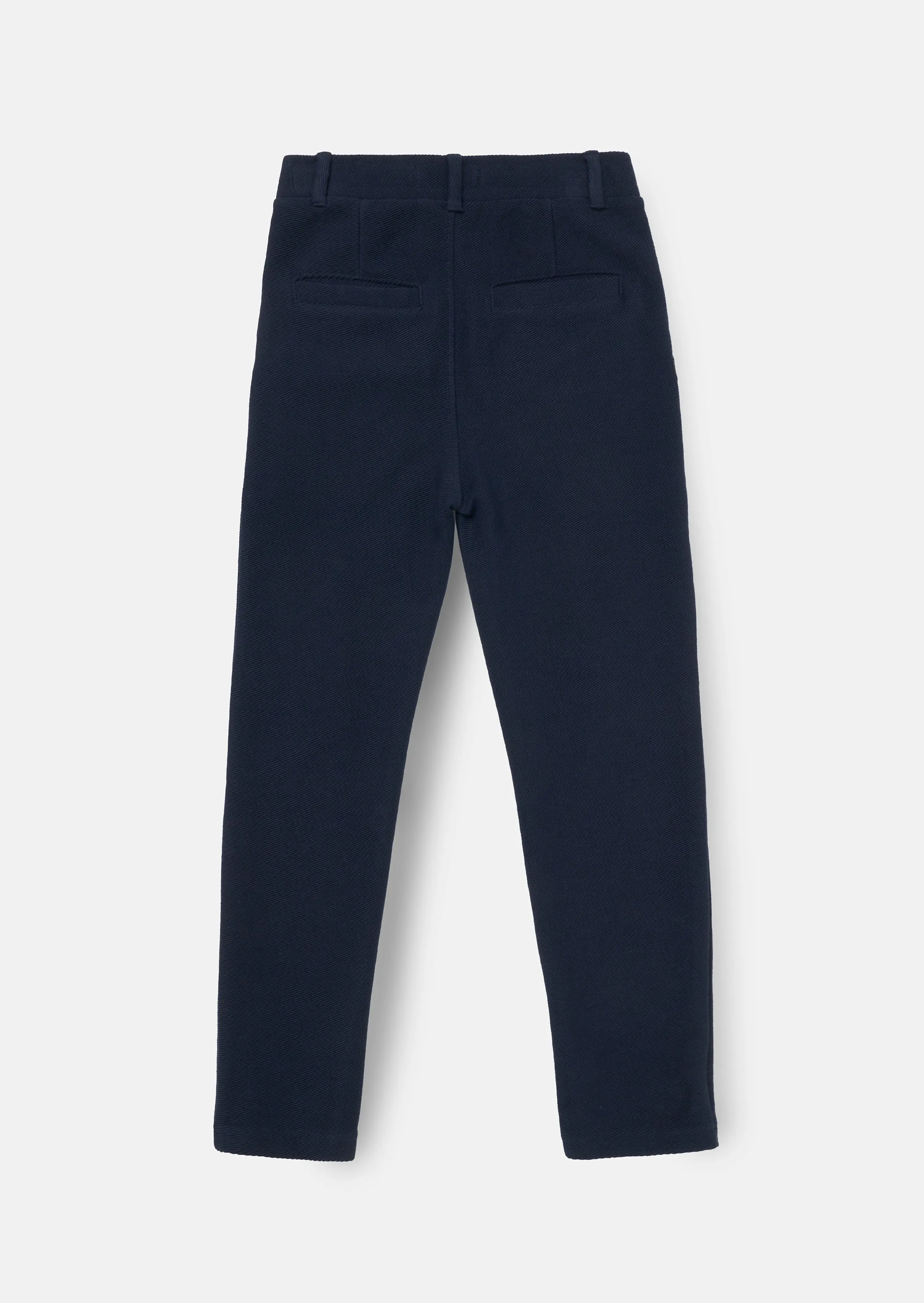 Benjamin Navy Smart Textured Trouser