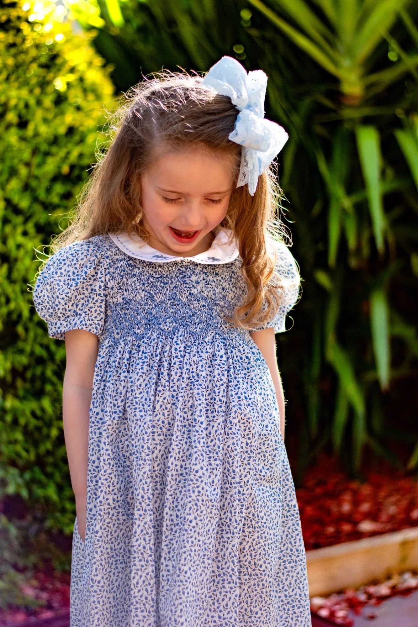 Blue Breeze Smocked Dress