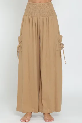 Cargo Smock Wide Leg Pants