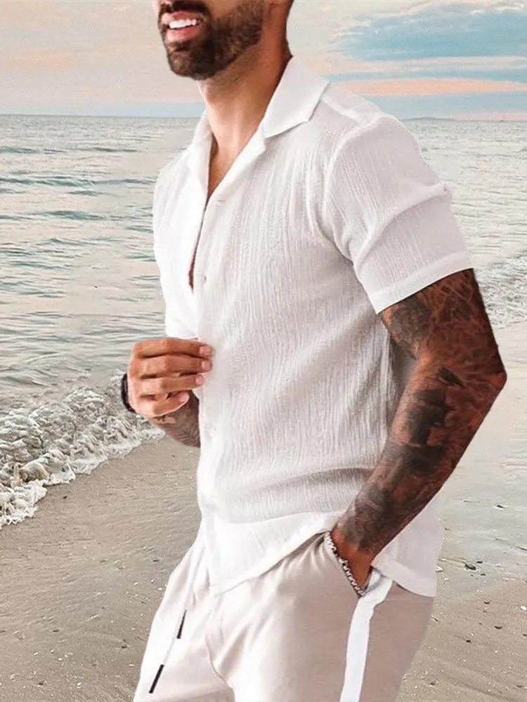 Casual Cotton linen Button Shirt