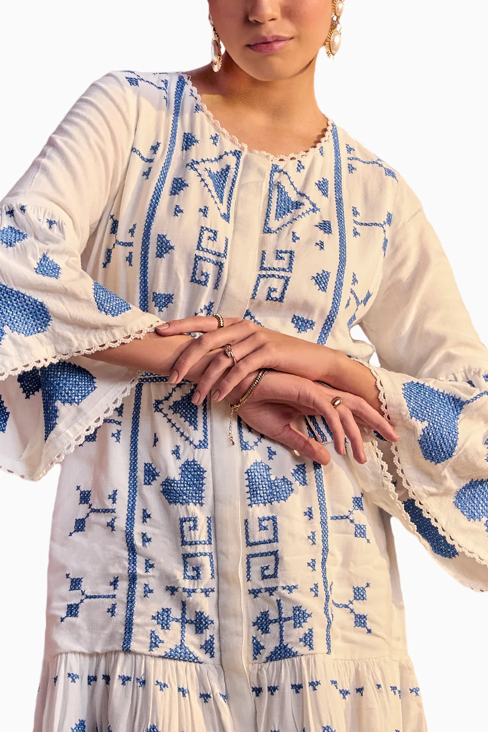Cinque Terre Embroidered Dress