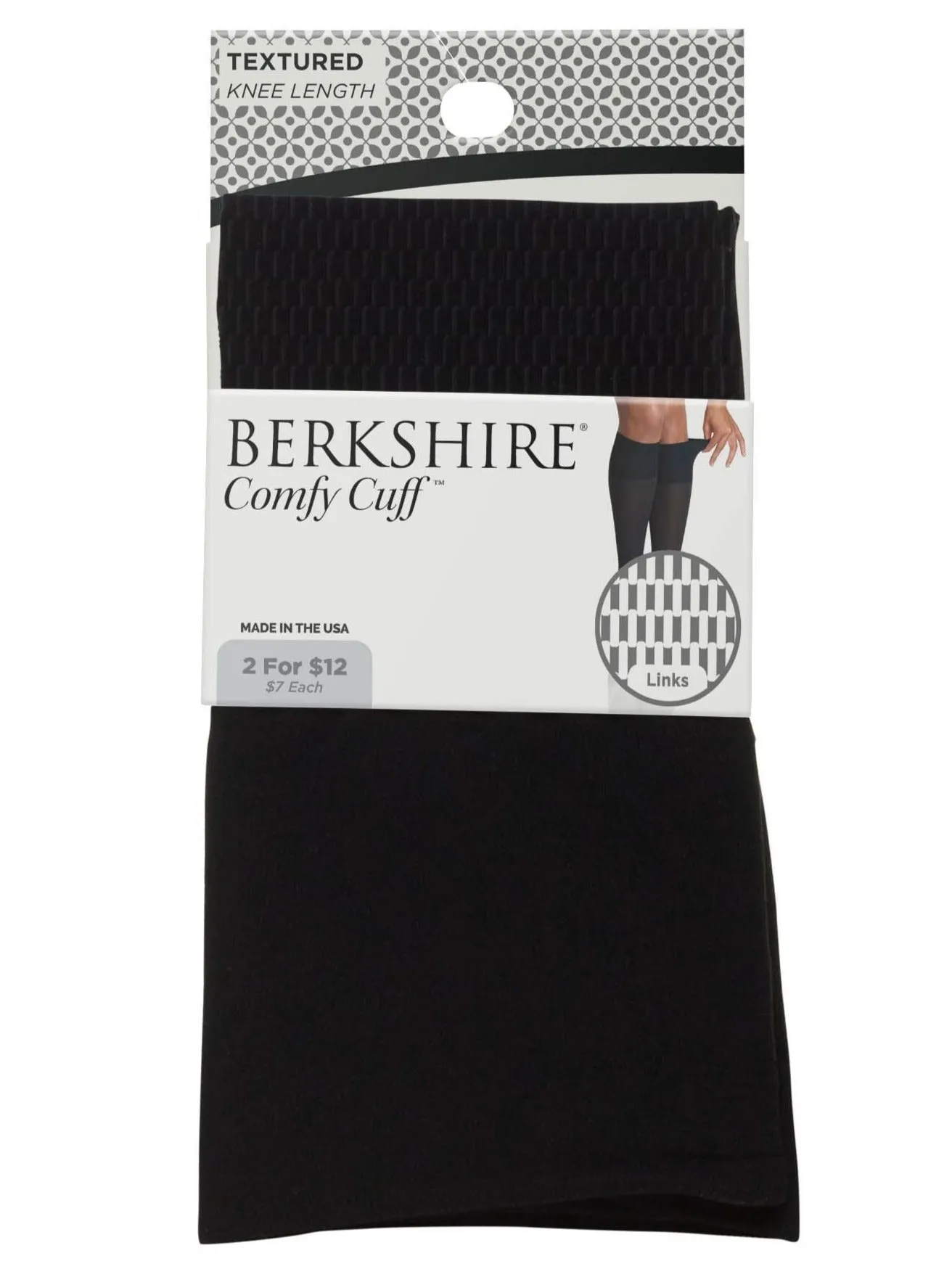 Comfy Cuff Links Textured Trouser Sock - 5107