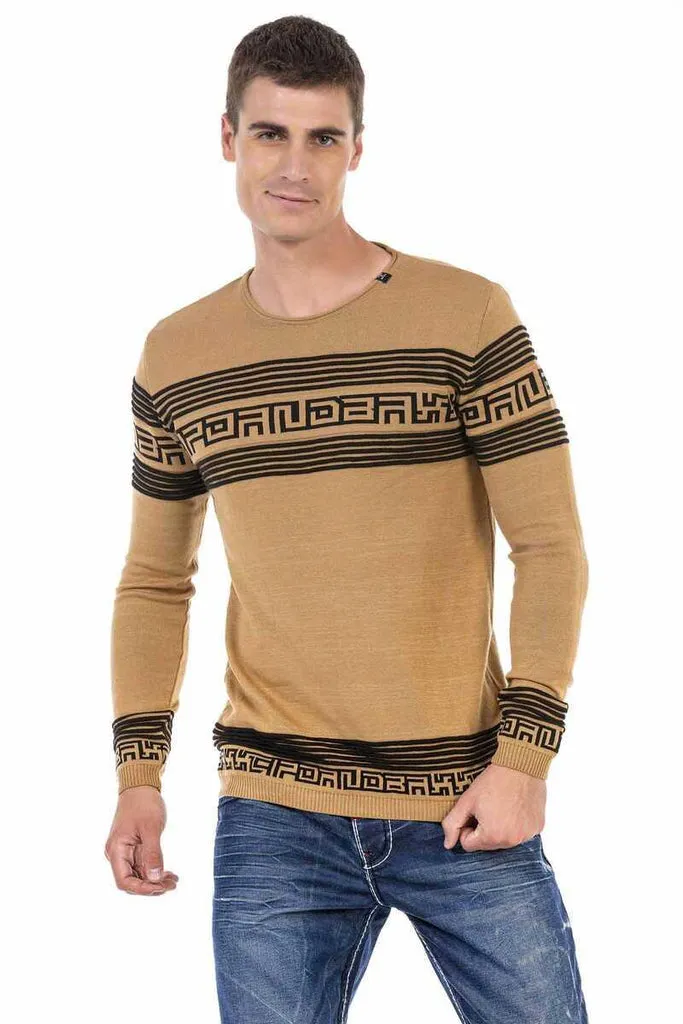 CP243 Patterned Men's Sweater
