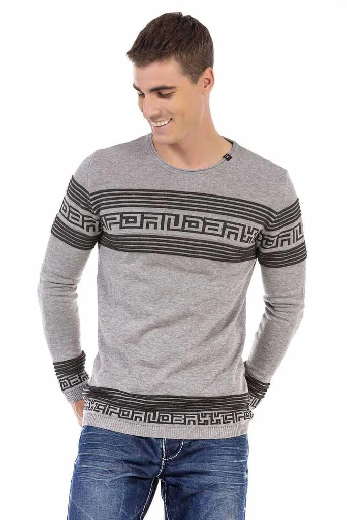 CP243 Patterned Men's Sweater