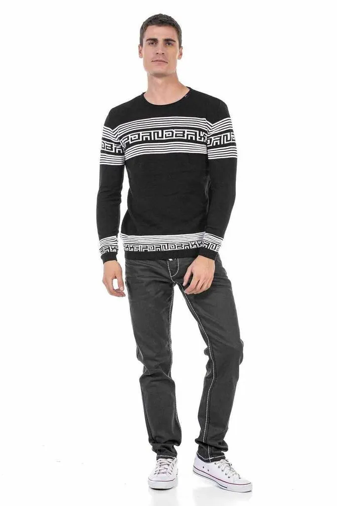 CP243 Patterned Men's Sweater