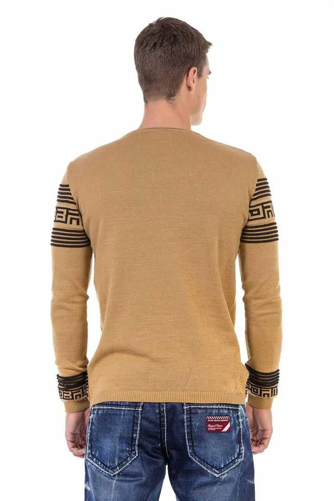 CP243 Patterned Men's Sweater