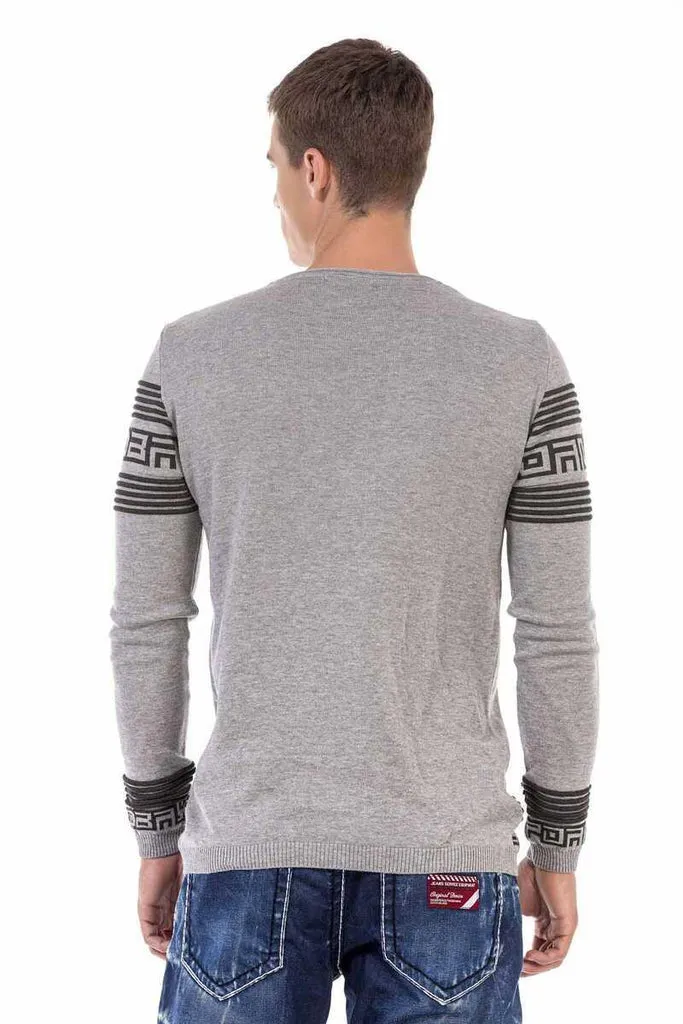 CP243 Patterned Men's Sweater