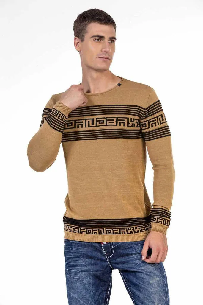CP243 Patterned Men's Sweater