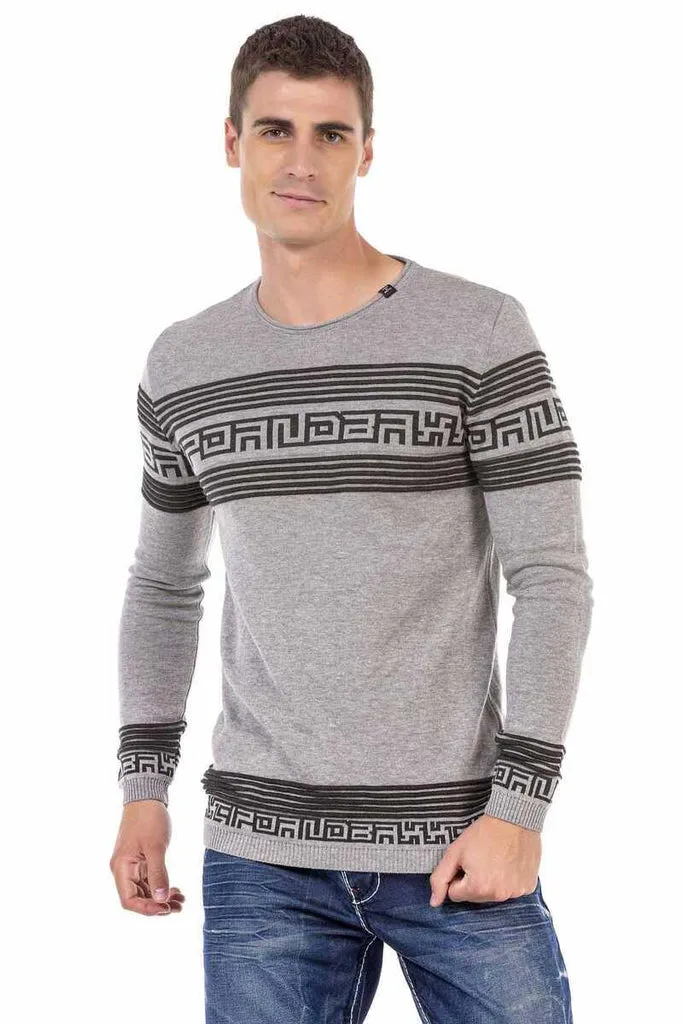 CP243 Patterned Men's Sweater