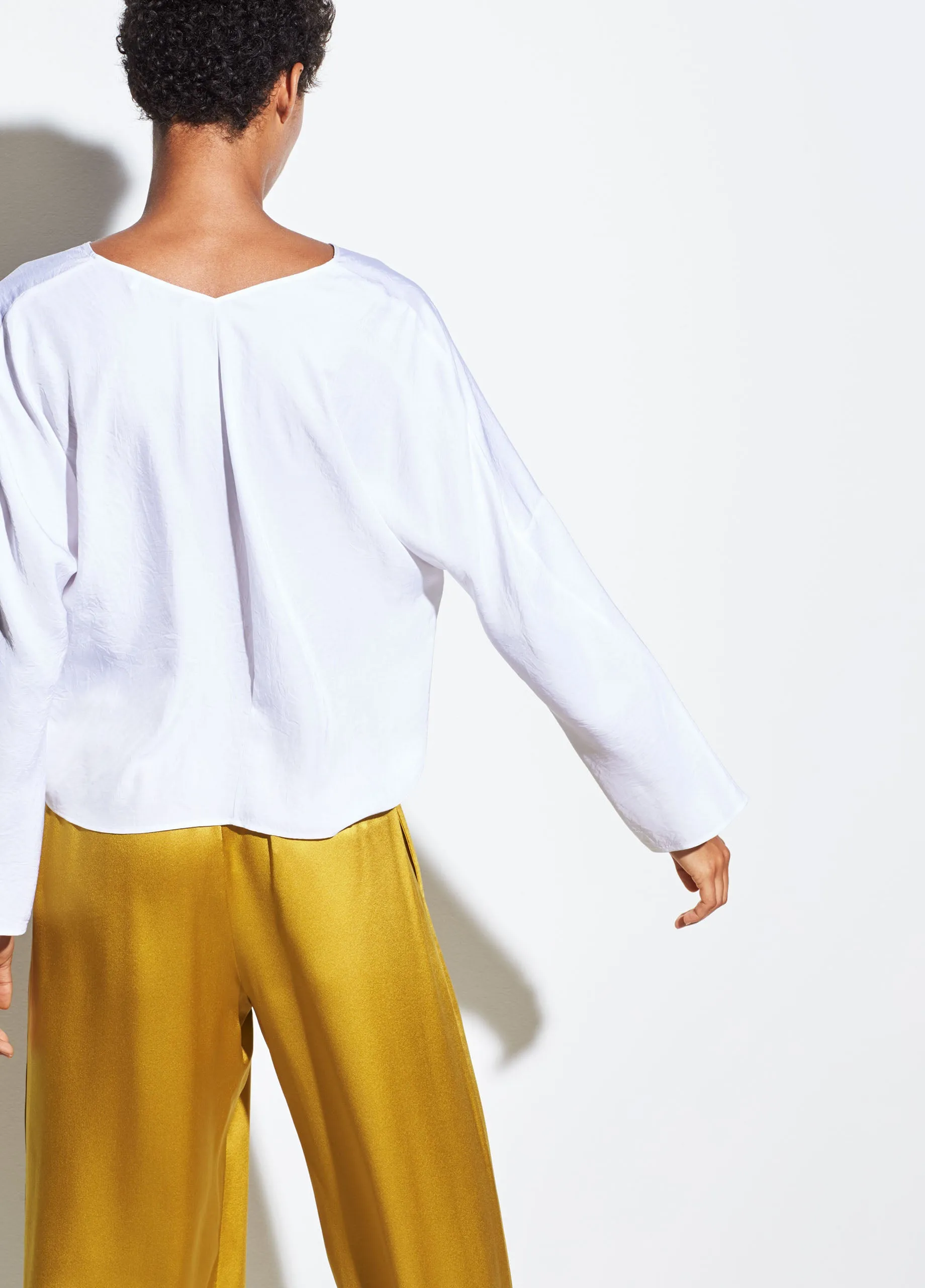 Crossover Blouse - Optic White