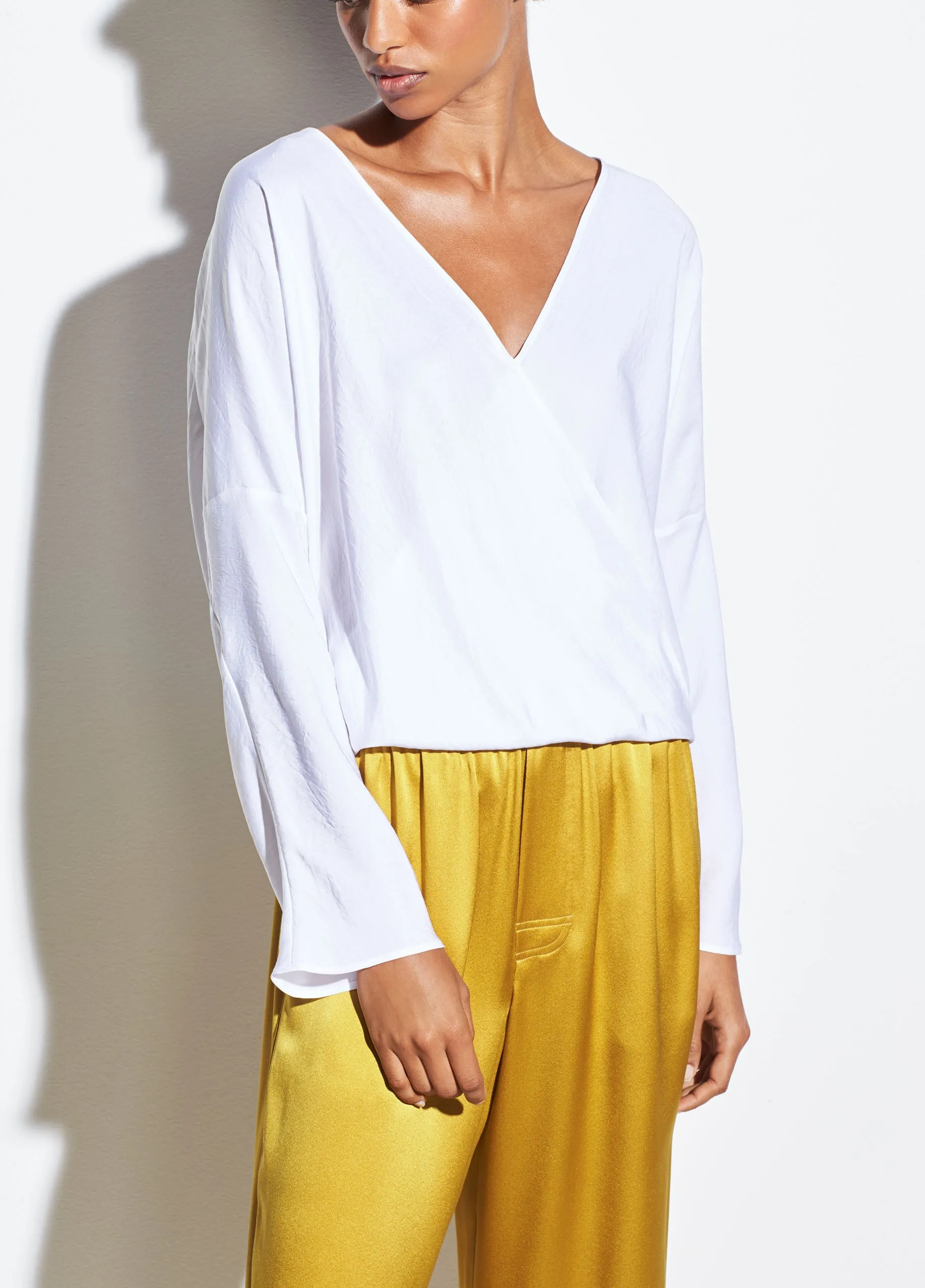 Crossover Blouse - Optic White