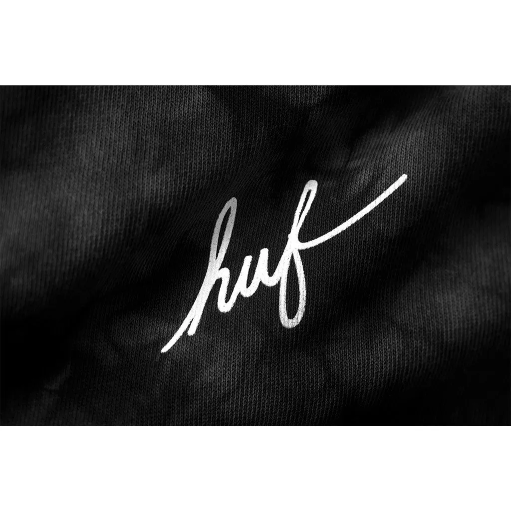 CRYSTAL WASH PULLOVER HOODIE // BLACK