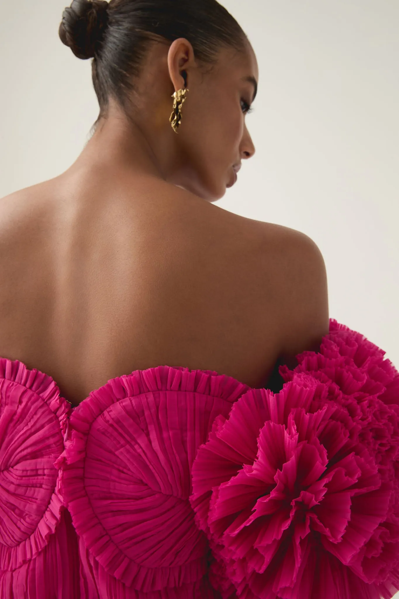 Crystallise Pleated Gown
