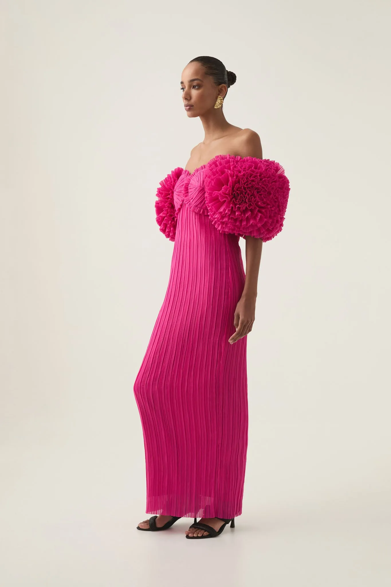 Crystallise Pleated Gown