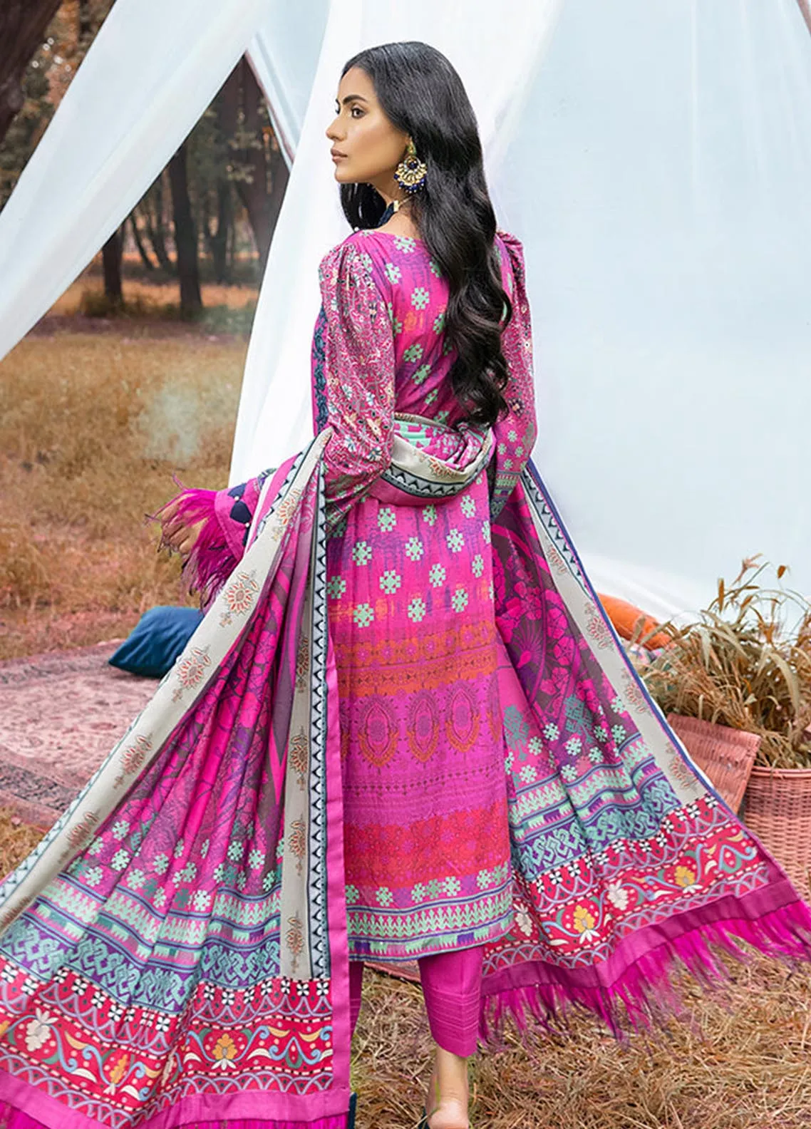 D#06 Alzohaib Wintry Breeze Emb Shawl Collection 1021