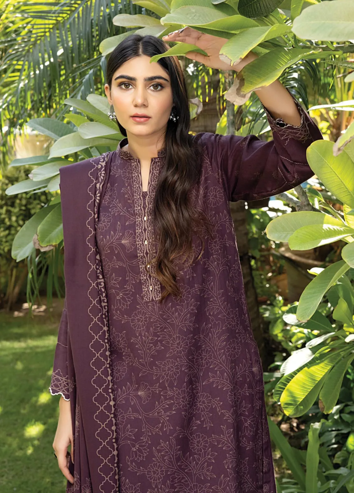 D#1012B LSM Lakhany Cashmi Vool Printed Collection 1122 V-2