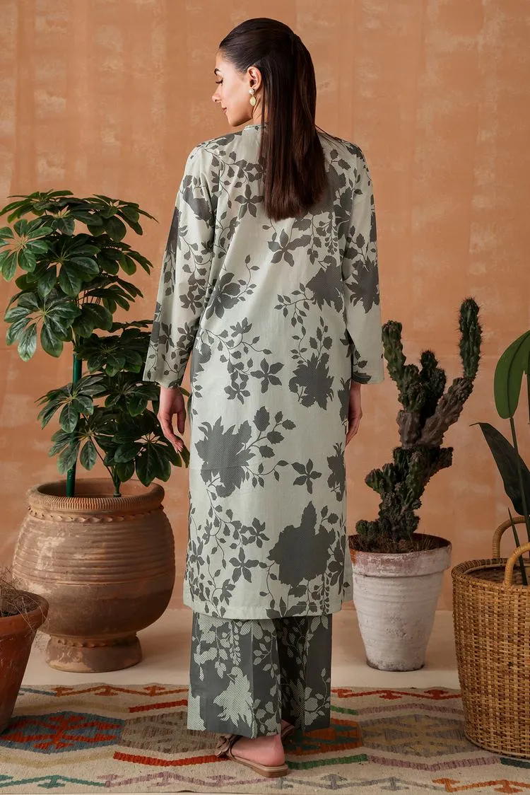 Digital Printed Lawn Texture Suit P1089 - 2 Piece