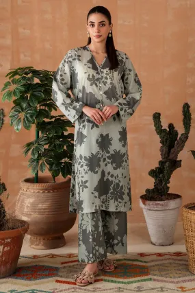 Digital Printed Lawn Texture Suit P1089 - 2 Piece