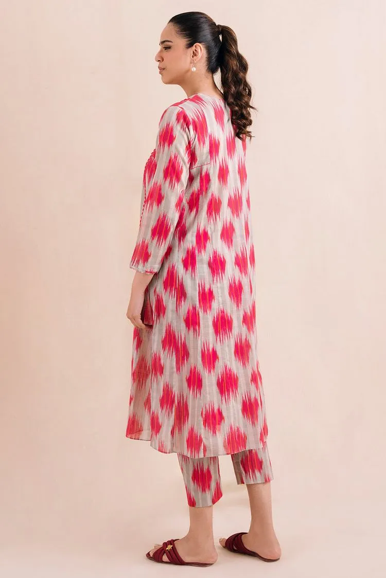 Digital Printed Textured Lawn  Suit P1043A - 2 Piece