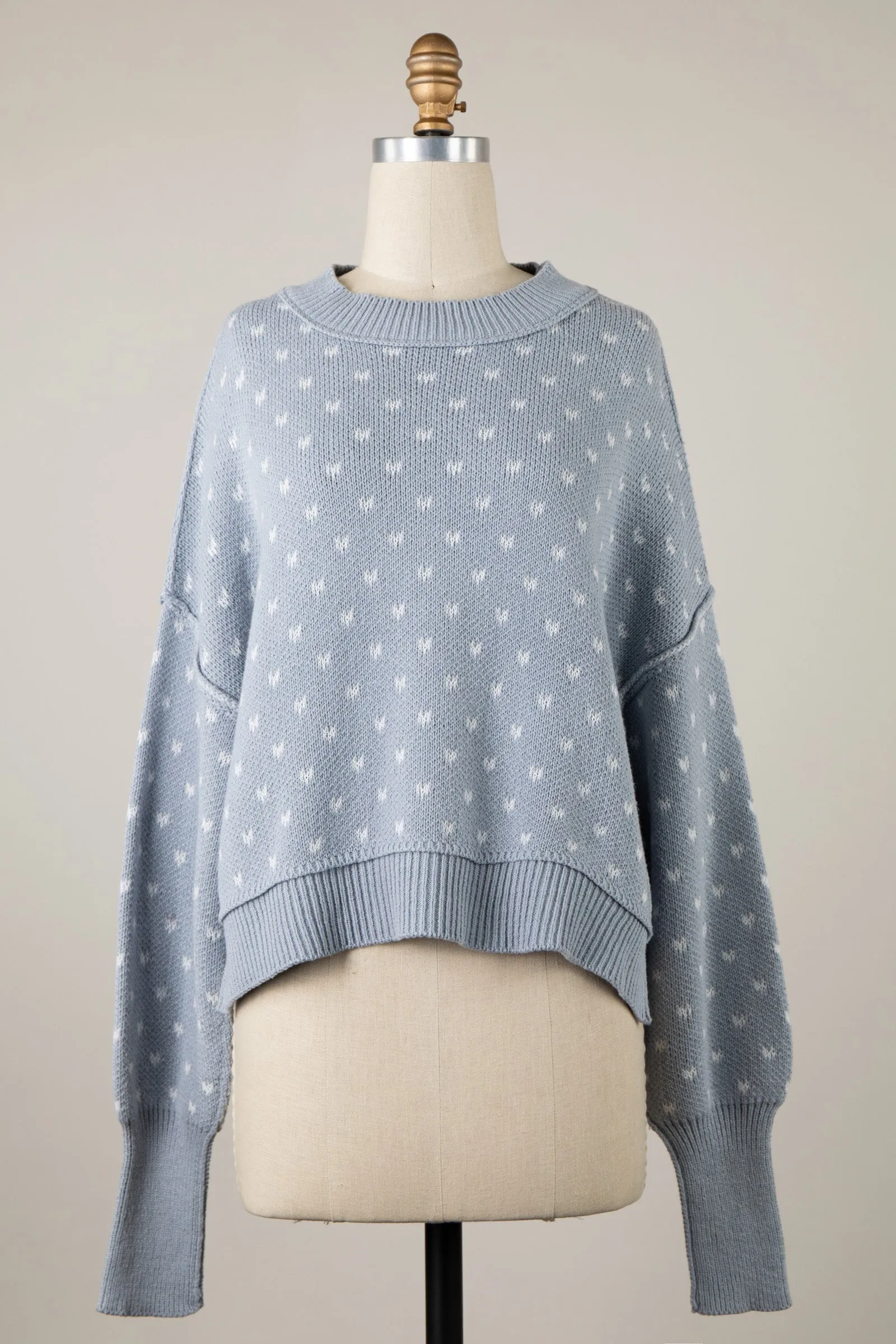 Dot Patterned Sweater