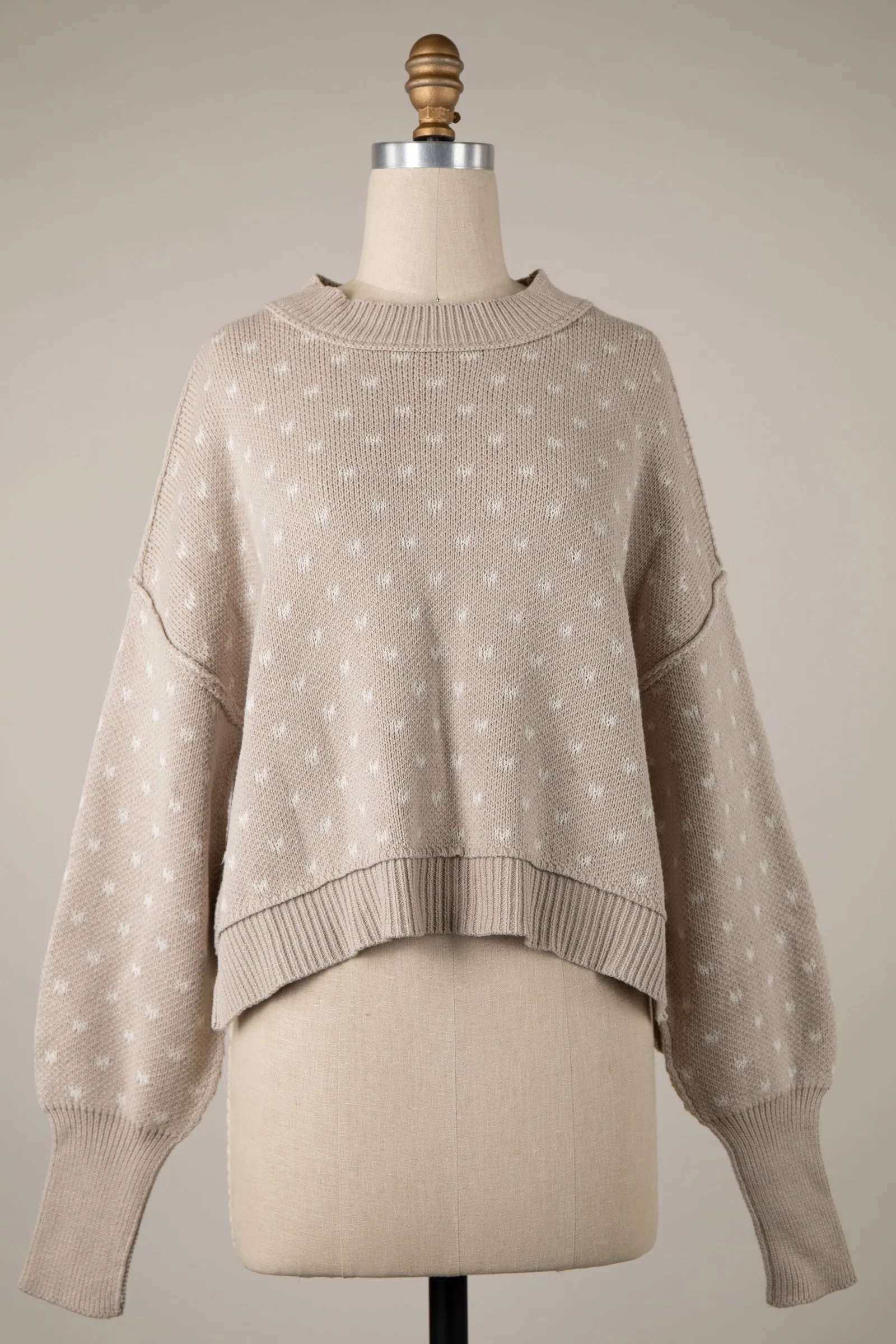 Dot Patterned Sweater