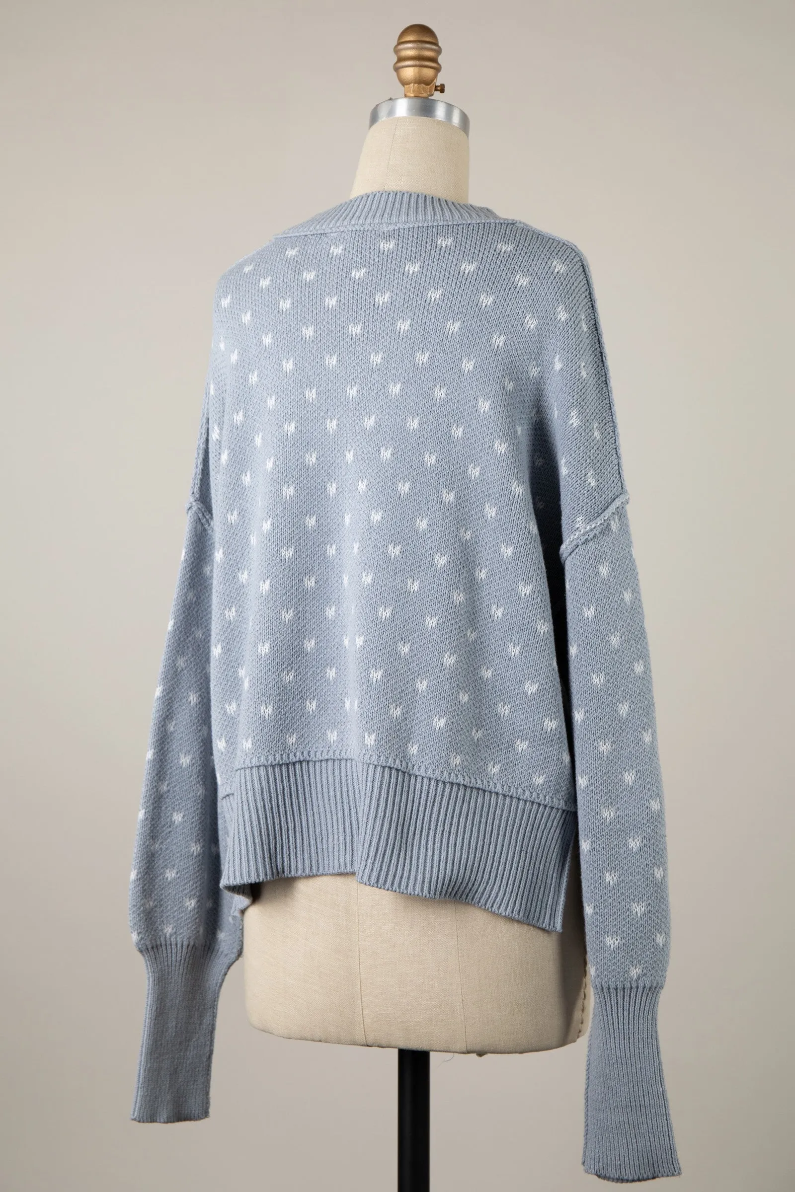 Dot Patterned Sweater