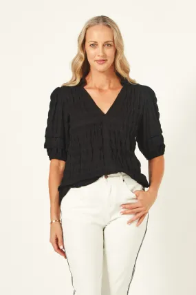 Elena Top - Black - LEMON TREE