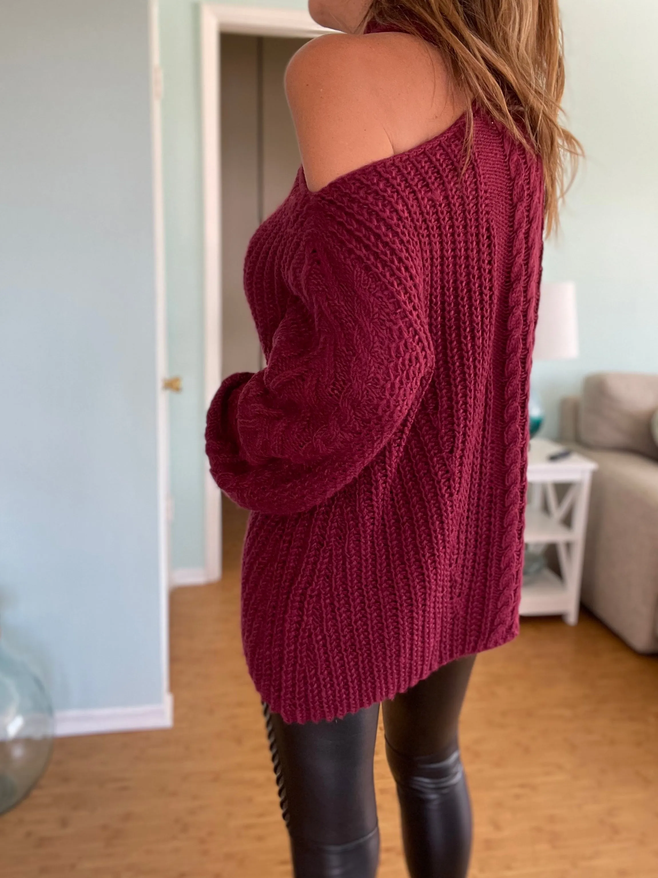 ELLISTON Sweater - Burgundy (Final Sale)