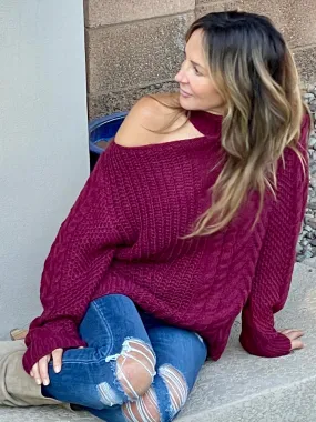 ELLISTON Sweater - Burgundy (Final Sale)