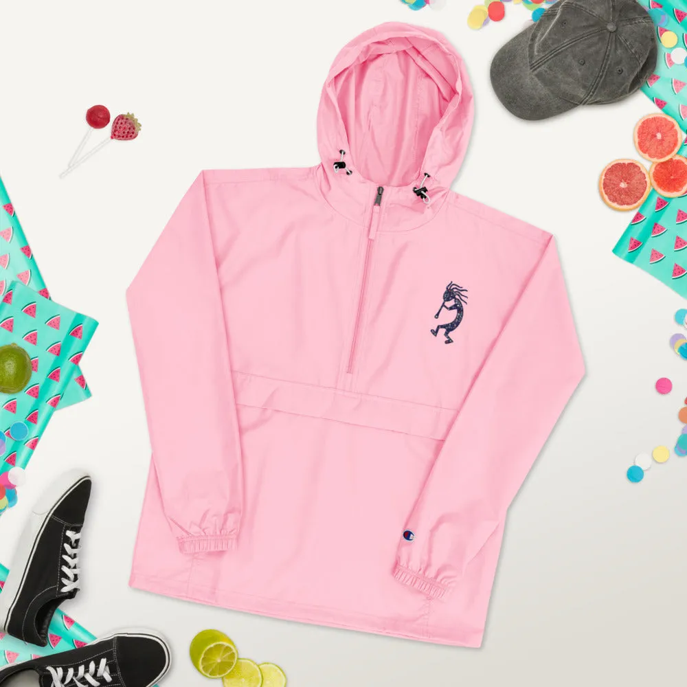 Embroidered Champion Packable Jacket Kokopelli Single