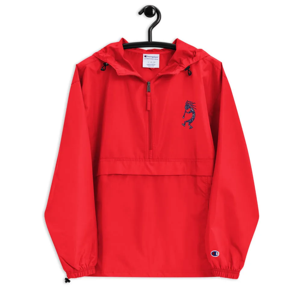 Embroidered Champion Packable Jacket Kokopelli Single