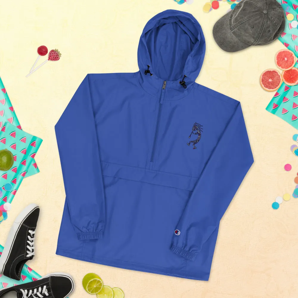 Embroidered Champion Packable Jacket Kokopelli Single