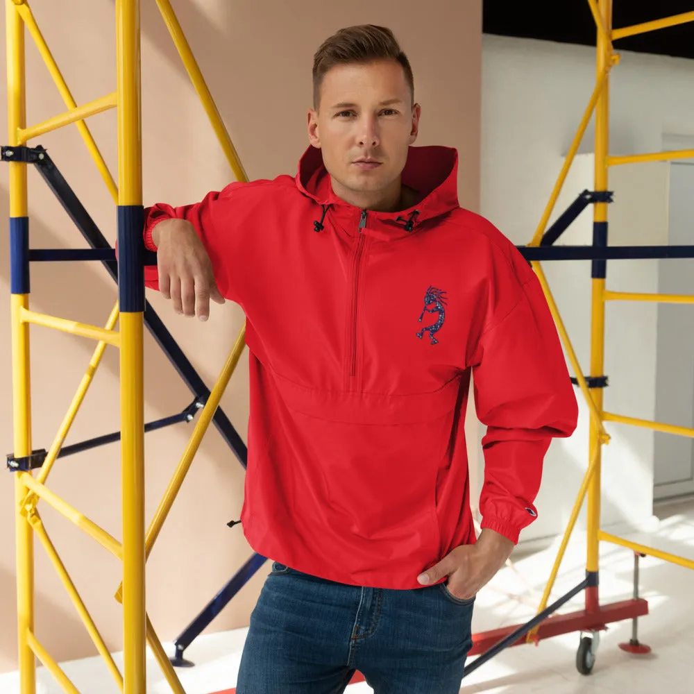 Embroidered Champion Packable Jacket Kokopelli Single
