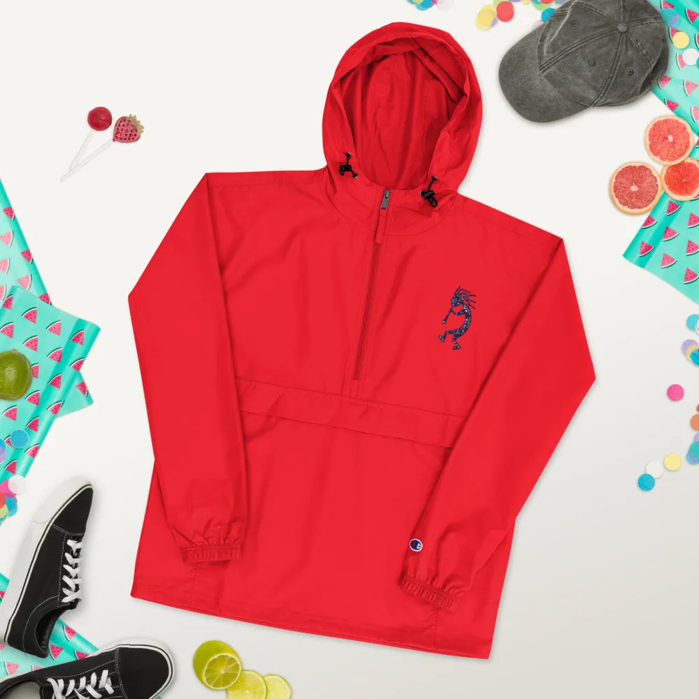 Embroidered Champion Packable Jacket Kokopelli Single