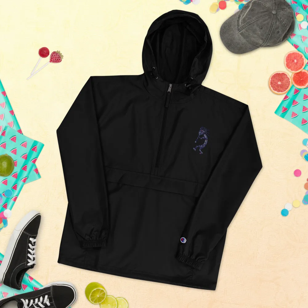 Embroidered Champion Packable Jacket Kokopelli Single