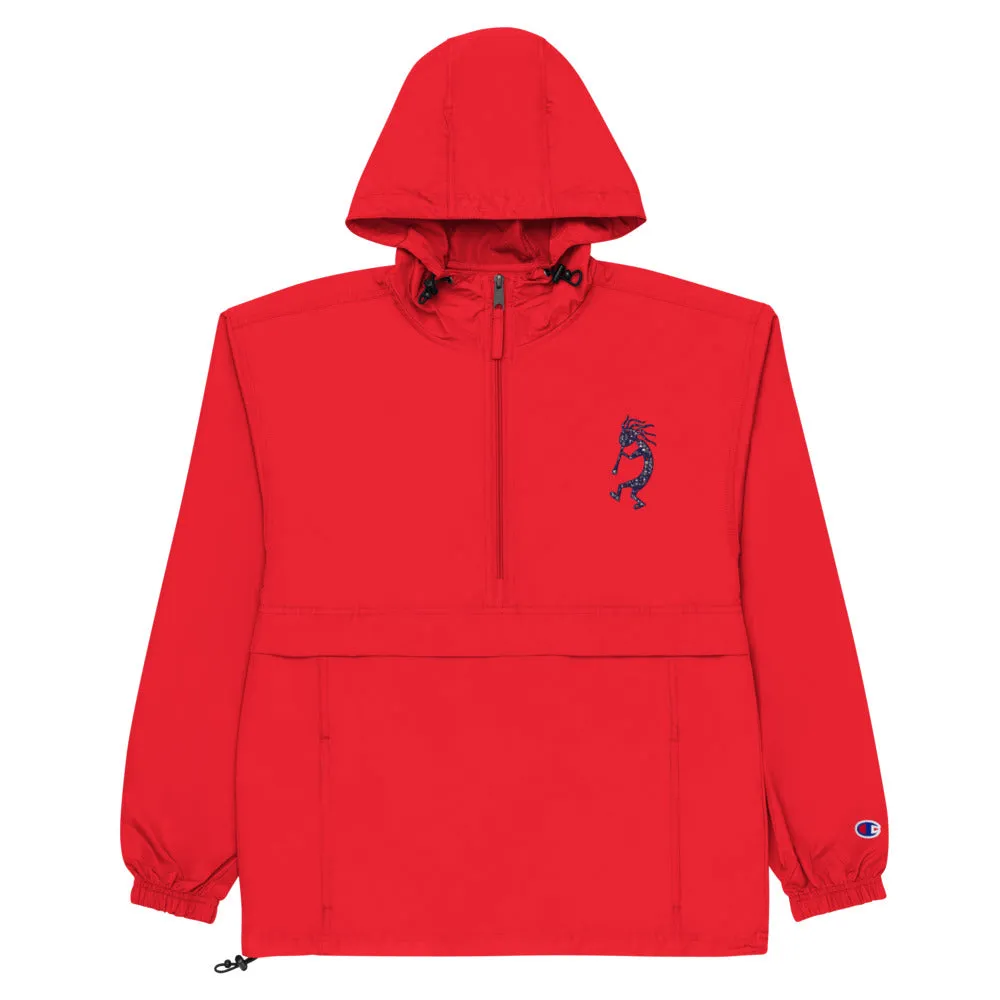 Embroidered Champion Packable Jacket Kokopelli Single