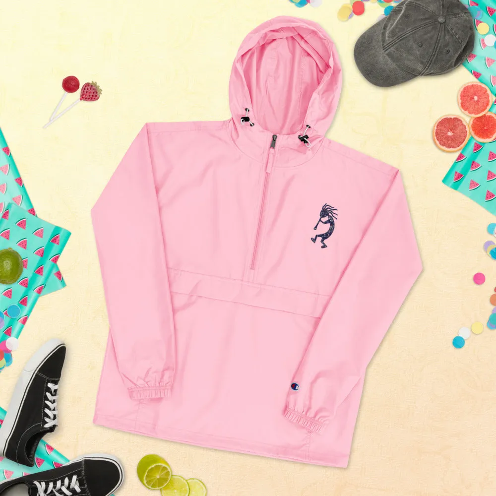 Embroidered Champion Packable Jacket Kokopelli Single