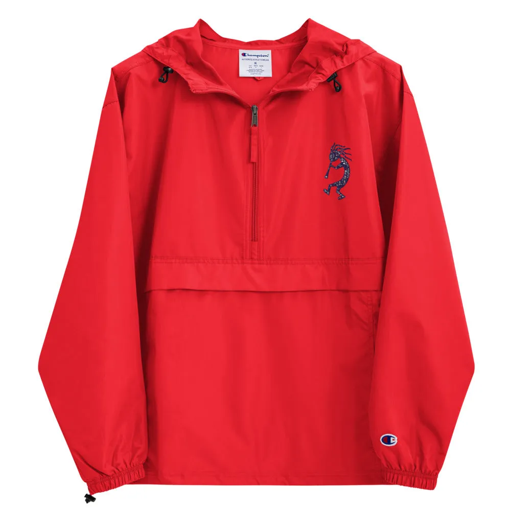 Embroidered Champion Packable Jacket Kokopelli Single