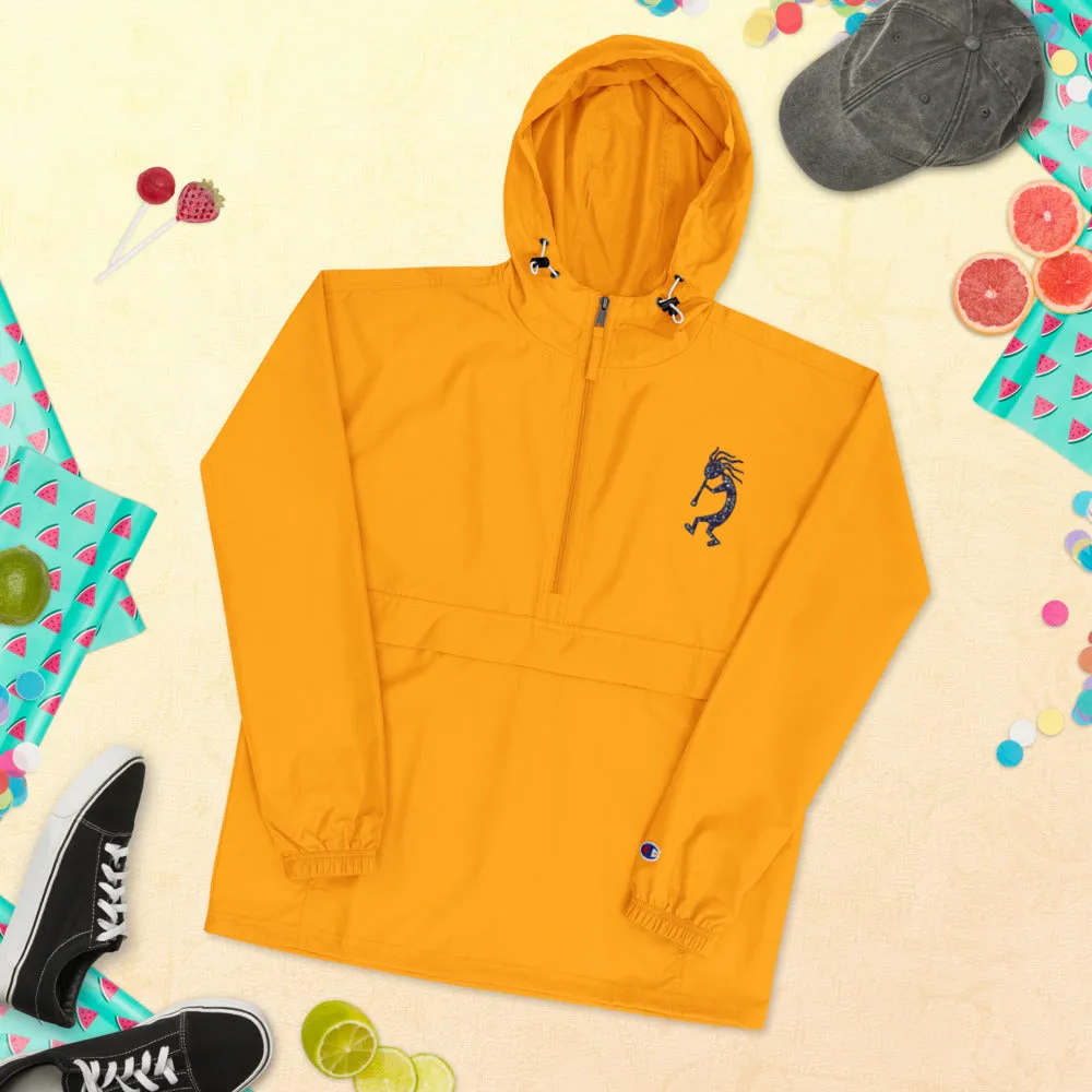 Embroidered Champion Packable Jacket Kokopelli Single