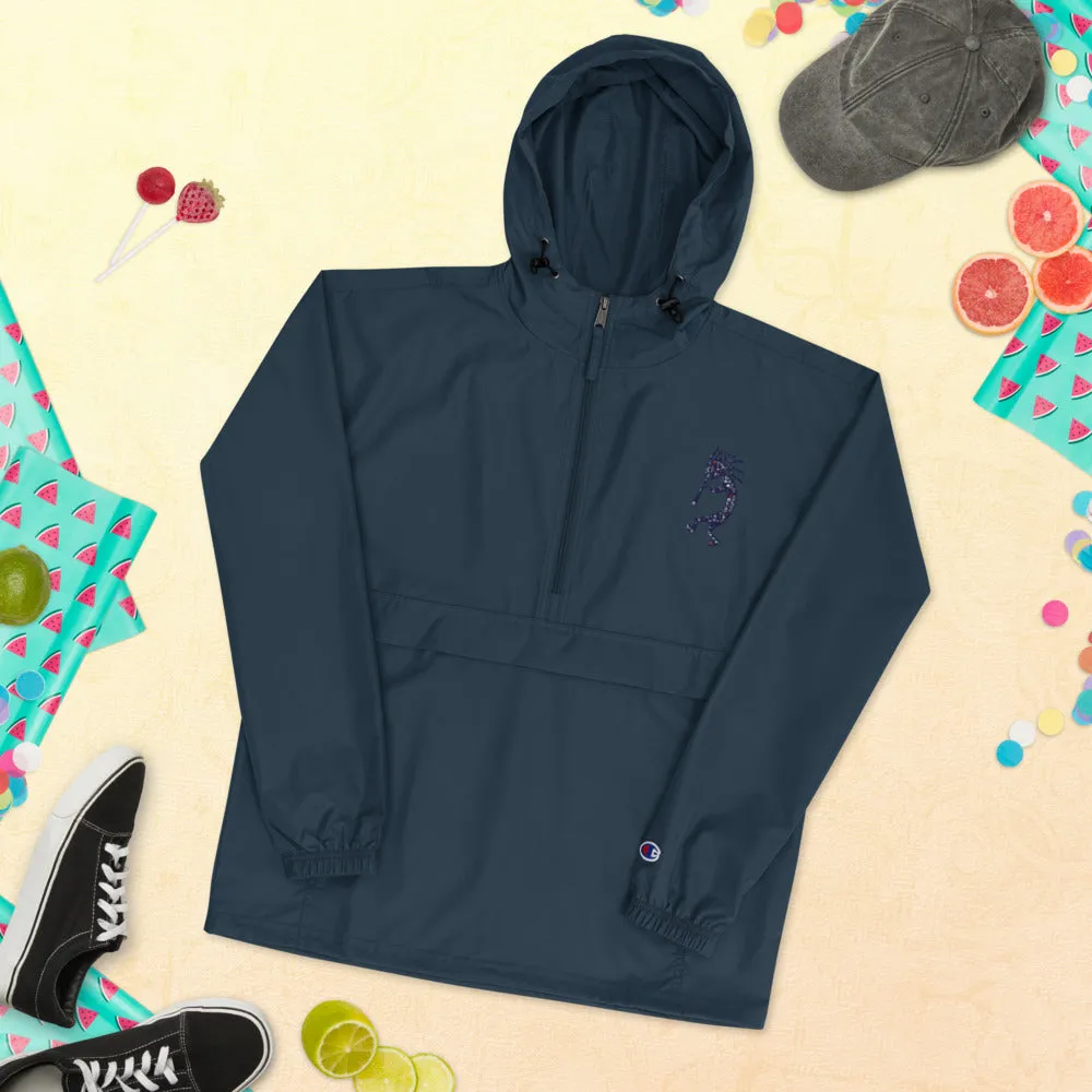 Embroidered Champion Packable Jacket Kokopelli Single