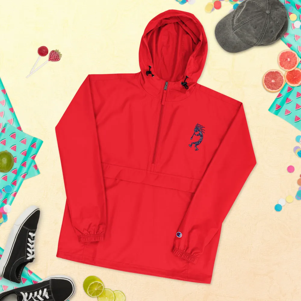 Embroidered Champion Packable Jacket Kokopelli Single