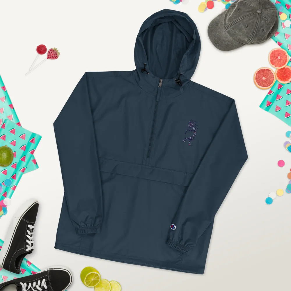Embroidered Champion Packable Jacket Kokopelli Single