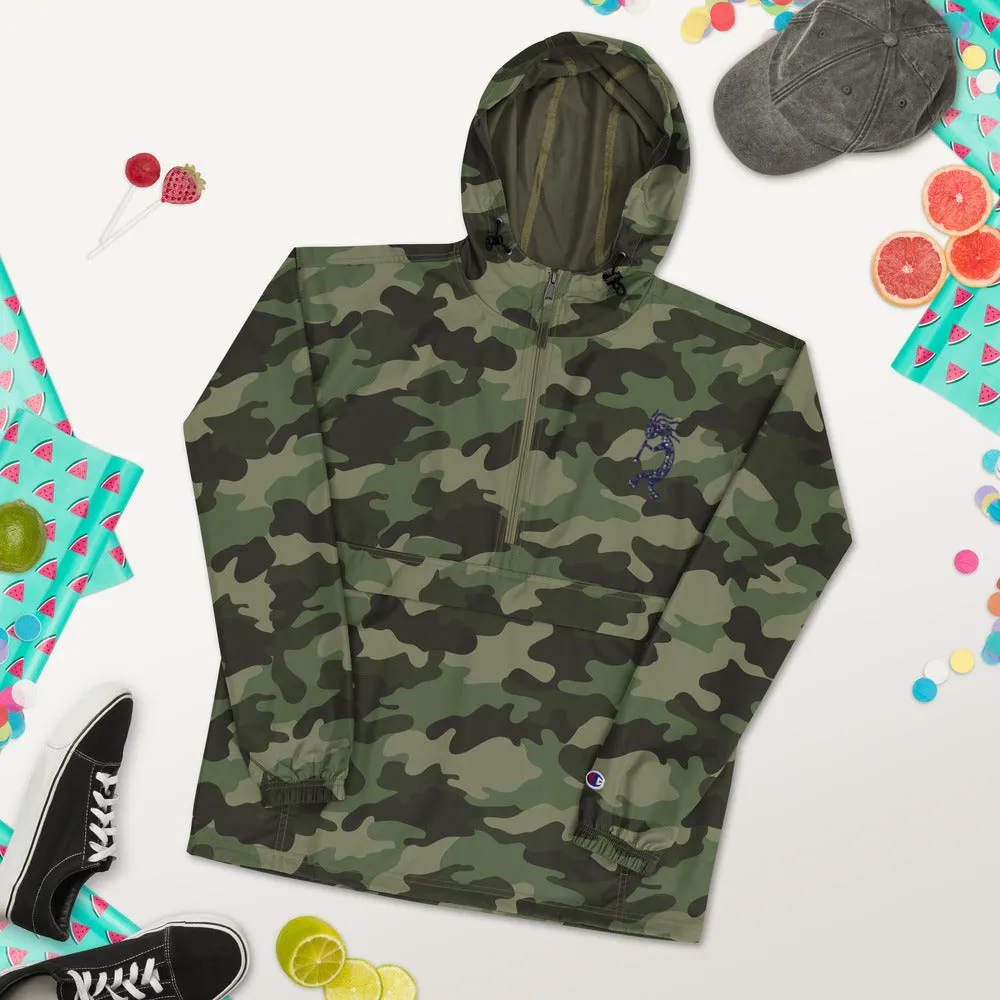 Embroidered Champion Packable Jacket Kokopelli Single