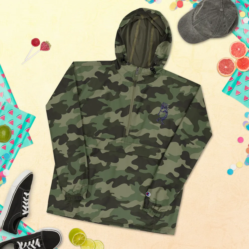 Embroidered Champion Packable Jacket Kokopelli Single